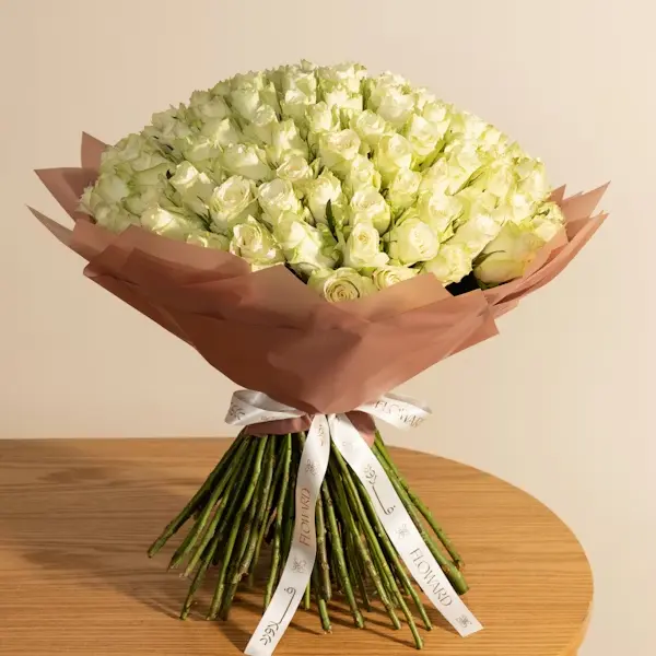 Delicate White Roses Bouquet | Code 223