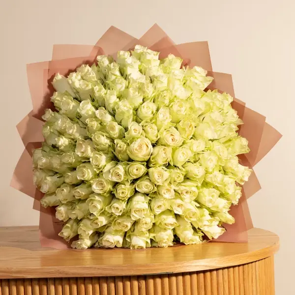 Delicate White Roses Bouquet | Code 223