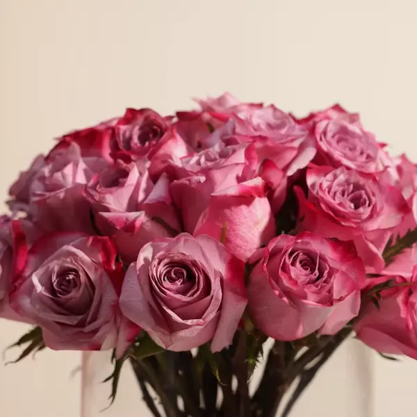 Elegant Purple Roses Vase | Code 193