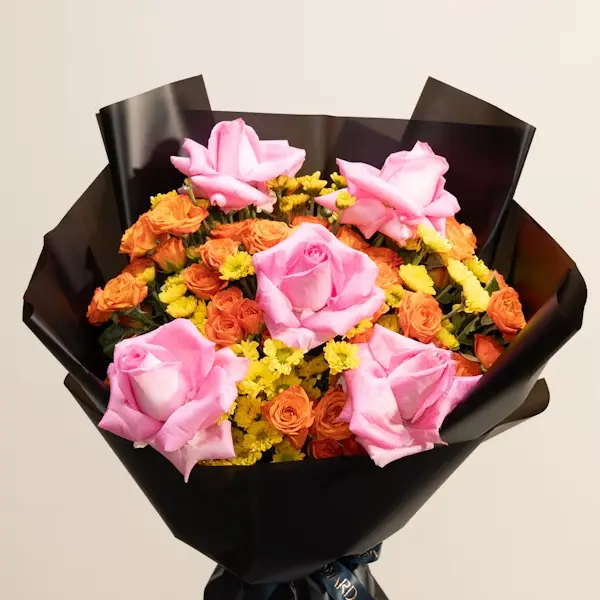 Sunset Charm Flowers Bouquet | Code 196