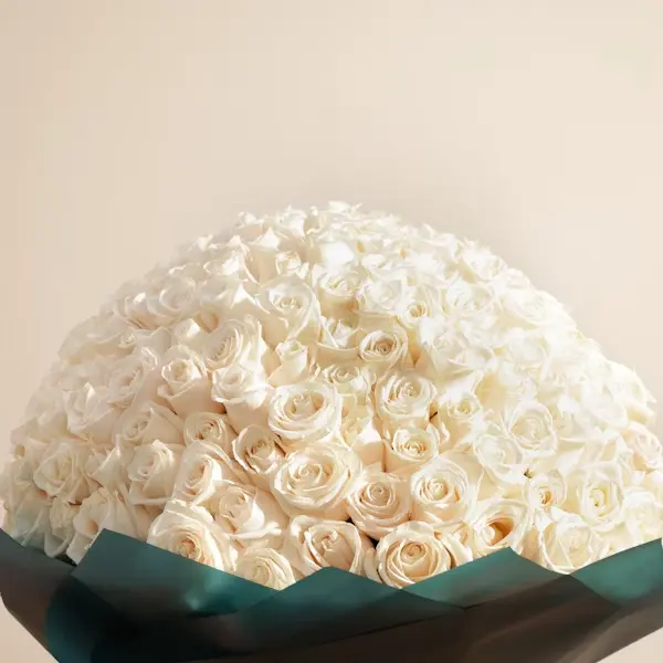 Pure White Roses Bouquet | Code 248
