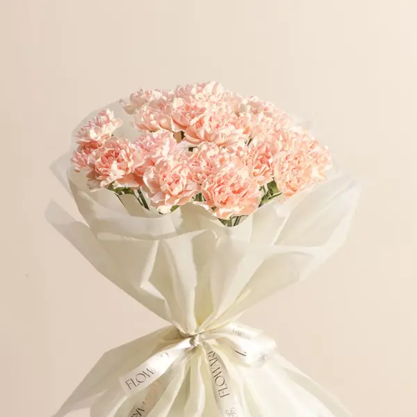 Unique Light Orange Carnation Bouquet | Code 269