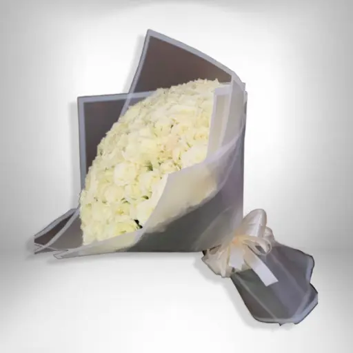 [208] White roses Bouquet| Code 208