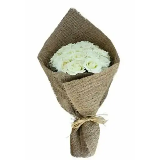 [177] White roses Bouquet | Code 177