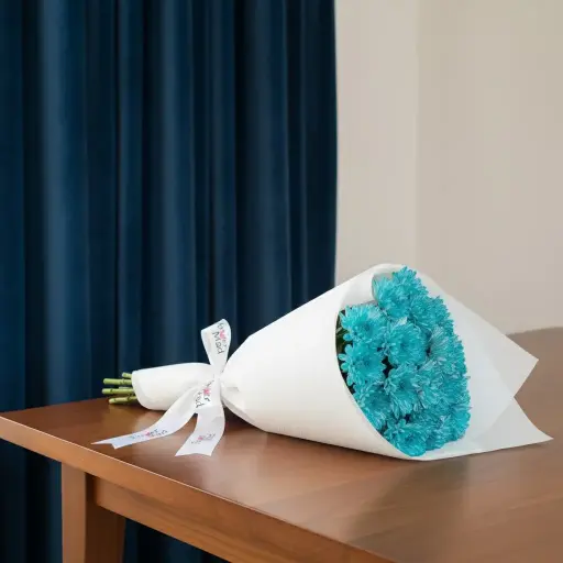 [199] Blue Chrysanthemum Bouquet | Code 199
