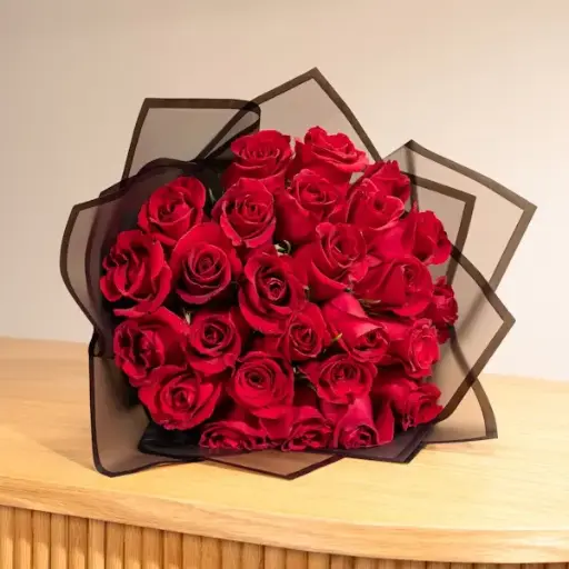 [225] Red Love Flowers Bouquet | Code 225