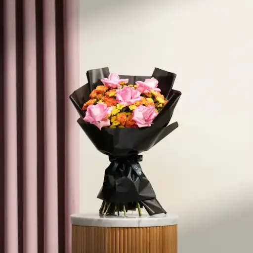 [196] Sunset Charm Flowers Bouquet | Code 196
