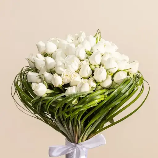 [197] White Baby Roses Bouquet | Code 197