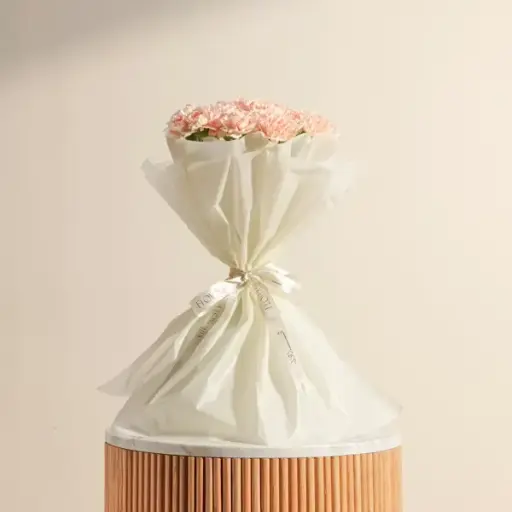 [191] Unique Light Orange Carnation Bouquet | Code 191