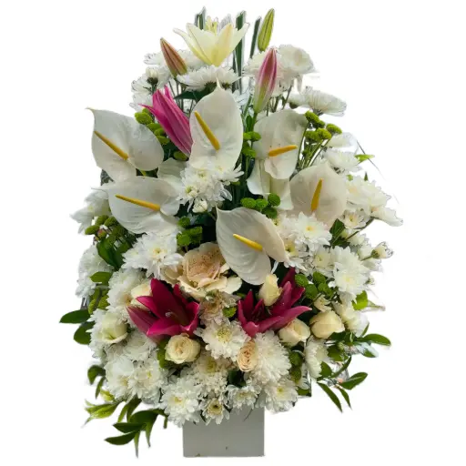 [119] Lilies Chrysanthemums & Anthurium Harmony Box 2 | Code 119