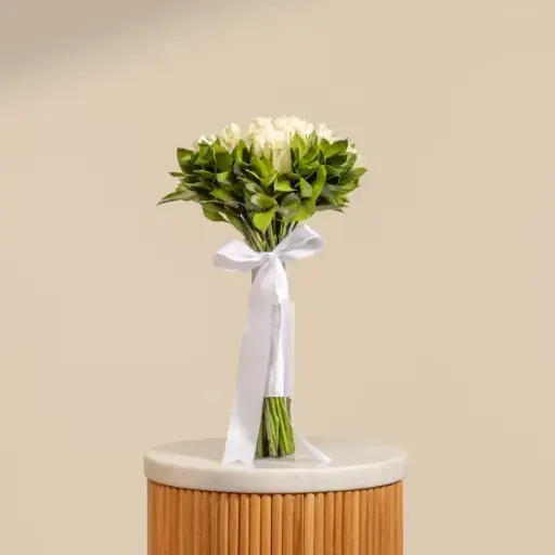 [267] White Roses Bouquet | Code 267