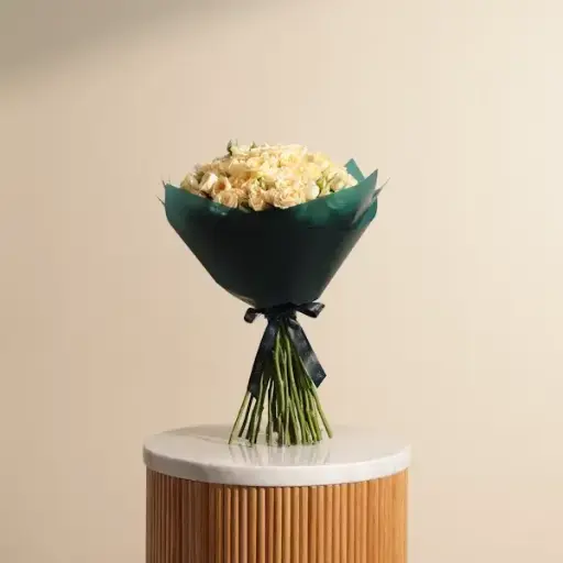 [257] Radiant Light Orange Baby Roses Bouquet | Code 257