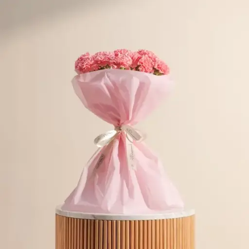 [166] Delicate Pink Carnation Bouquet | Code 166