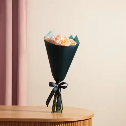 [157] Charming Light Orange Roses Bouquet | 12 Roses | Code 157