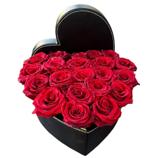 [124] Romantic Red Or White Rose Box | Code 124